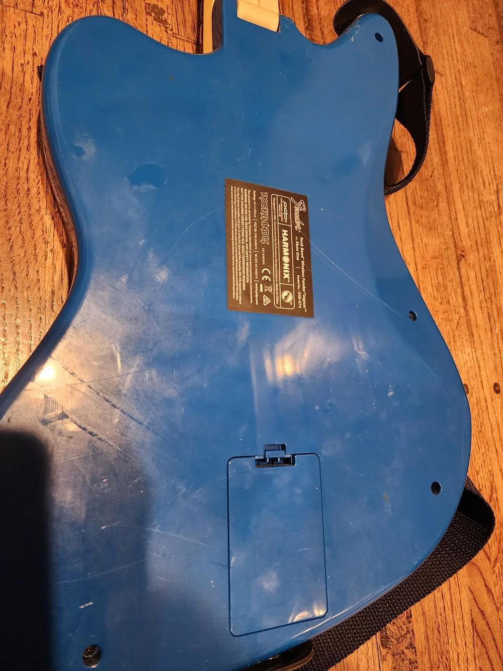 Blue Fender Guitar Xbox Controller